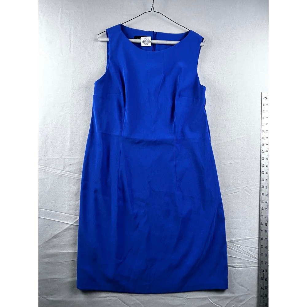 Alyx Royal Blue Sleeveless Sheath Dress Size 16 Workwear 0395R21